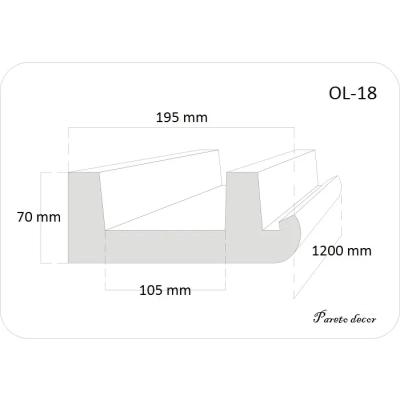 LED Stuckleisten, Stuckleisten LED - 20 Meter OL-18